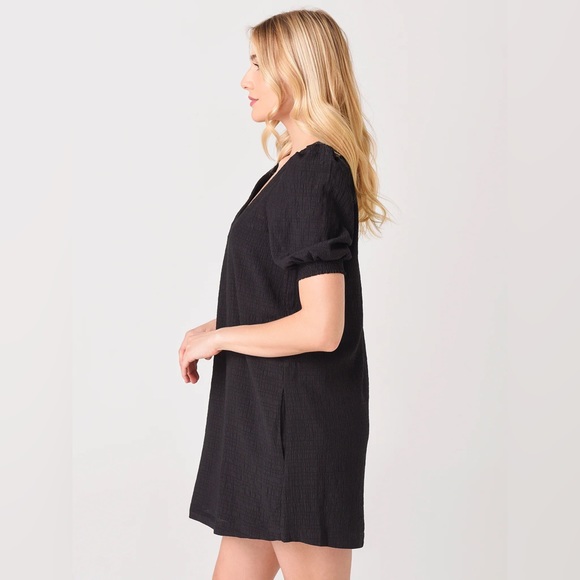 BB Dakota Fields of Gold Dress - Short Sleeve Shift Dress - Picture 2 of 2